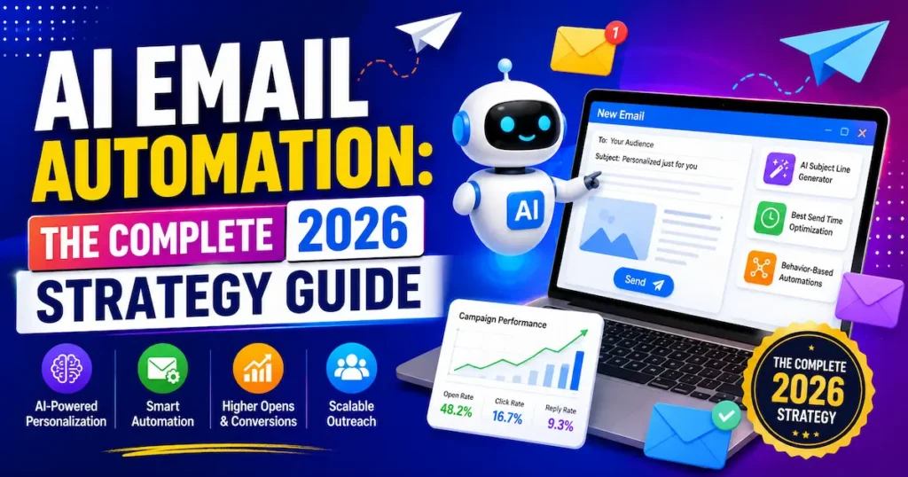 AI email automation 2026 strategy guide with automated email campaigns and AI tools