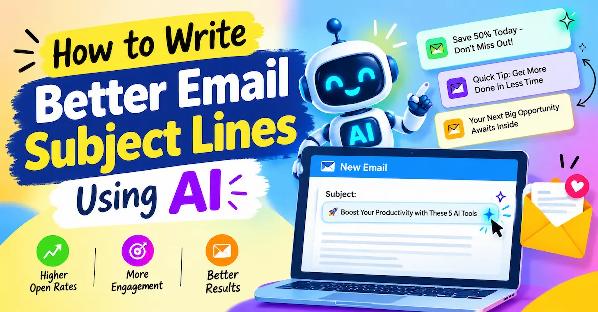 How to write better email subject lines using AI